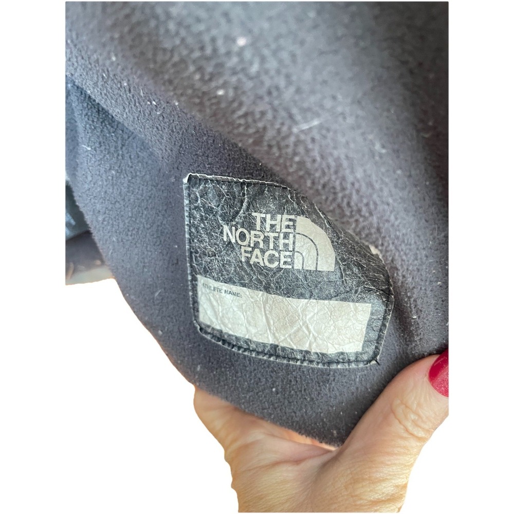 The North Face 550 Down Puffer Jacket Boys XXL 18/20 Grey Hooded Coat - Picture 4 of 6